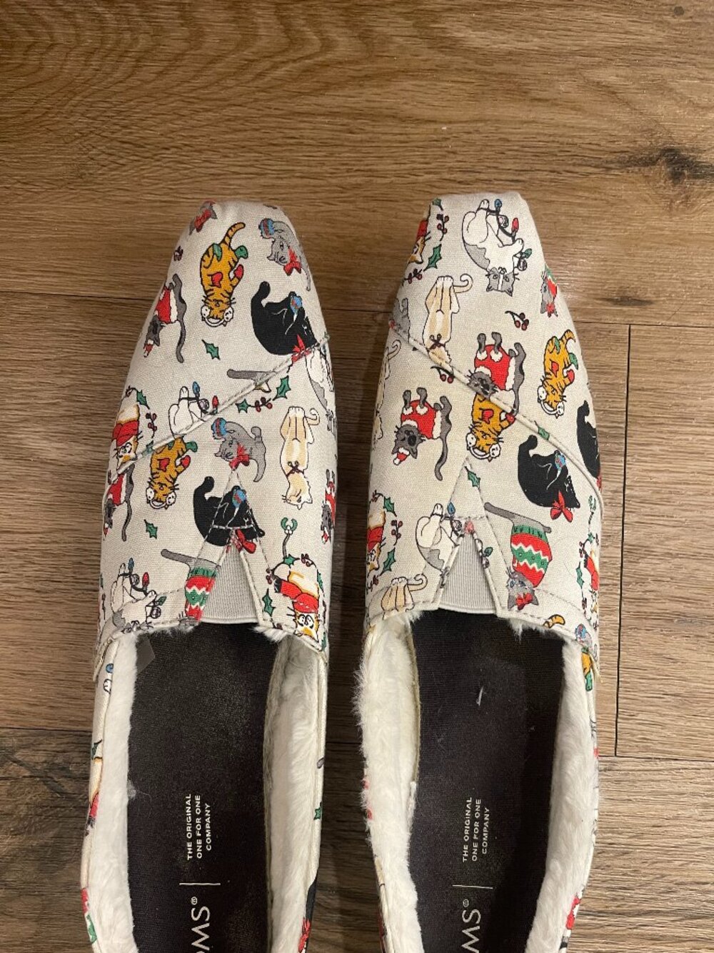 Christmas Cat Toms Fur Lined - Size 11